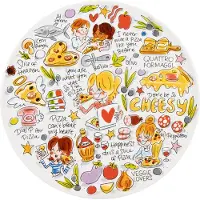 Blond Amsterdam Teller Pizza Sharing in Bunt - 31cm | Gr.: onesize