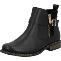 Rieker Z4959-00 in Schwarz Gold für Damen – 6.5 UK - 40 EU - 8.5 US / Black Gold
