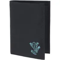 OXMOX Geldbörse New Cryptan RFID Protect Kombibörse Frog 2.0 Print Cyan Black schwarz