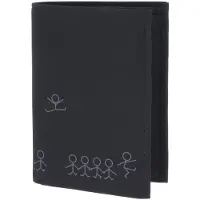 OXMOX Geldbörse New Cryptan RFID Protect Kombibörse Jumping Jack 2.0 Print Grey Black schwarz