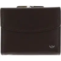 Golden Head Leder Geldbörse Polo RFID Protect Bügelbörse 2123 Dunkelbraun