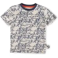 Sigikid T-Shirt Ahoi Little Pirate in Beige/Blau | Gr.: 110