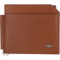 Golden Head Leder Kartenhalter Geldklammer Polo Clip-Scheintasche 1960 Cognac braun