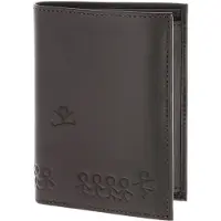 OXMOX Leder Geldbörse Leather RFID Protect Kombibörse Jumping Jack 2.0 Embossed Brown dunkelbraun