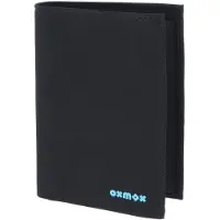 OXMOX Geldbörse New Cryptan RFID Protect Kombibörse Pure 2.0 Print Cyan Black schwarz