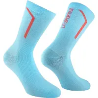 La Sportiva Flow Trail Socks malibu blue/hibiscus (B02P02) S