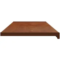 vidaXL Fensterbank Braunes Holz 120 x 45 x 4,5 cm PVC