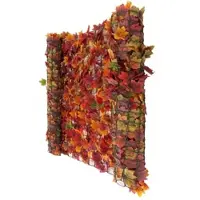 Mendler Balkonsichtschutz N77, Sichtschutz Windschutz Verkleidung für Balkon Terrasse Zaun 500x150cm Ahorn rot-gelb