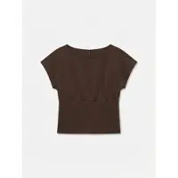 Vero Moda Bluse Smilla 10355466 Dunkelbraun Regular Fit