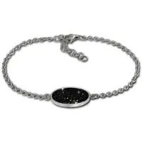 Amello Armband Edelstahl ca. 18cm bis 21cm Oval | Gr.: onesize