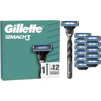 Gillette Mach3 Systemklingen 12er + Handstück 1 Pc