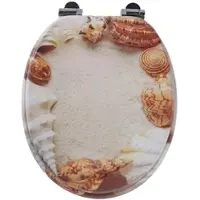 SINOBATH WC-Sitz mit Absenk-Automatik Muschel Strand