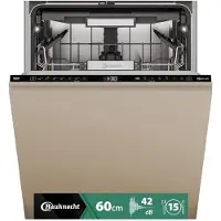 Whirlpool B7I HF60 TUS - Vollintegrierter Geschirrspüler mit 5 Jahre Garantie, Restzeitanzeige am Boden, Schlepptür, 60 x 82 cm