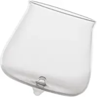 Zafferano Pirolo 6er-Set Junior-Trinkgläser aus weißem Borosilikatglas - drehbares Design für einen modernen und eleganten Tischservice