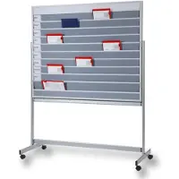 Eichner Mobile Planungstafel , für 45 Auftragstaschen, B 1550 x T 640 x H 1945 mm