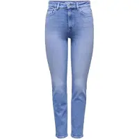 ONLY Straight-Jeans "ONLEMILY STRETCH HW ST AK DNM REA053NOOS" knöchellang, gerade Form, helle Waschung