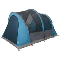 vidaXL Tunnelzelt mit Dach Blau 370 x 275 x 210 cm Polyester und Stahl