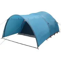 vidaXL Tunnelzelt 370 x 275 x 210 cm Blau Polyester und Stahl