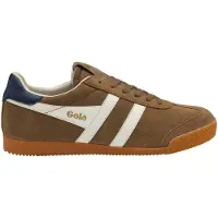 Gola Elan CMB538 Herrensneaker, Leder, Braun, Wechselfußbett - Herrenschuhe Sneaker / Schnürschuh, Braun, leder
