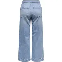 ONLY High-waist-Jeans "ONLMADISON HW BUTTON WIDE DNM GEN223NOOS" mit Knopf Details