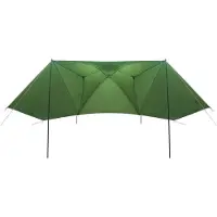 vidaXL Autozelt mit Dach Grün 350 x 250 cm Polyester und Stahl