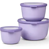 Mepal - Cirqula High Bowl Set of 3 - Vivid lilac