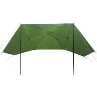 vidaXL Autozelt mit Dach Grün 308 x 215 x 220 cm Polyester und Stahl