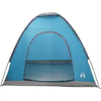 vidaXL Campingzelt 2 Personen Blau 185T Polyester mit PolyurethanBeschichtung