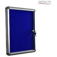 Deflecto Filz Abschließbarer Schaukasten 35 (B) x 2,5 (T) x 48 (H) cm Aluminium Silber