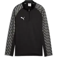 Puma teamLIGA26 Training 1/4 Zip Top Jr, Größe:128, Farben:Black-White-Flat Dark Gray