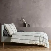 Fleuresse gewebte Edelflanell Bettwäsche Lech Nashville weiß 240x220 cm + 2x 80x80 cm - weiß
