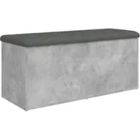 Décoshop26 - Aufbewahrungsbank Farbe Betongrau 102 x 42 x 45 cm Holzwerkstoff DEC024761