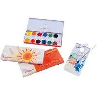Stockmar Deckfarben - 12 Farben + Deckweiß + Pinsel + Mischpalette