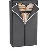 Songmics Kleiderschrank Stoffschrank mit Kleiderstange