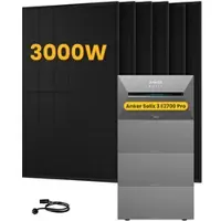 Anker SOLIX Solarbank 3 E2700 Pro, mit 6 x 500 Bifaziale Solarmodule, by Powerness - 10.8kWh / ohne Zubehör / Selbstabholung