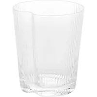 Zafferano Praktisches 6er-Set mundgeblasene Trinkgläser, transparente Wassergläser mit ergonomischen vertikalen Rillen, stapelbar und ideal für jeden Tag.