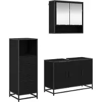 vidaXL Badezimmermöbel-Set 2 stk. Altholz 65 x 33 x 60 cm