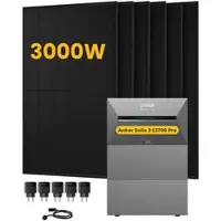 Anker SOLIX Solarbank 3 E2700 Pro, mit 6 x 500 Bifaziale Solarmodule, by Powerness - 8.1kWh / 5 x Smart Plug / Selbstabholung