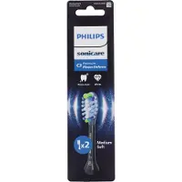 Philips Sonicare Premium Plaque Defence HX9042/88 Doppelpack Bürstenköpfe, 2 Stück(e), Schwarz, 3 Monat( e), Medium, 62000 Bewegungen pro Minute,