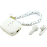 GUESS Earphones TWS Pearl Strap white
