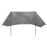 vidaXL Autozelt Grau und Orange 308 x 215 x 220 cm Polyester und Stahl