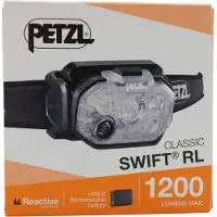 Petzl SWIFT RL Classic, E095BD00 Stirnlampe, schwarz, 1200 Lumen