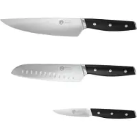 MasterChef Messerset mit 3 Kochmesser Profi Messer, Rostfreier Spezialstahl