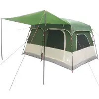 vidaXL Familienzelt 8 Personen Grün Polyester