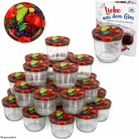 MamboCat 100er Set Sturzglas 230 ml To 82 Obst Deckel incl. Diamant Gelierzauber Rezeptheft