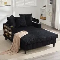 STILVORA Cordsofa mit Chaiselongue und Stauraum, Wohnzimmersofa mit LED-Beleuchtung USB-Ladeport und Getränkehaltern, Lounge-Sofa mit Seitentasche und großer Liegefläche