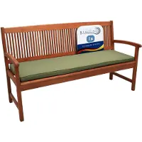 Beautissu Loft BK Auflage Bankkissen Sitzkissen, 180x48x5cm Olivegrün