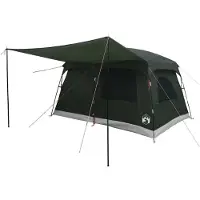 vidaXL Familienzelt mit Dach Olivegrün 320 x 210 x 180 cm Polyester