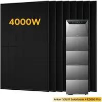 Anker SOLIX Solarbank 4 E5000 Pro, mit 8 x 500 Bifaziale Solarmodule, by Powerness - 25kWh / Pre-Sale Special: Gratis Smart Meter Gen 2 / Powerness Express (Lieferzeit: 5-14 Werktage)
