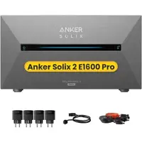 Anker SOLIX Solarbank 2 E1600 Pro All-in-One Speicher für Balkonkraftwerk, by Powerness - 1600Wh / 4 x Smart Plug / Powerness Express (Lieferzeit: 5-14 Werktage)